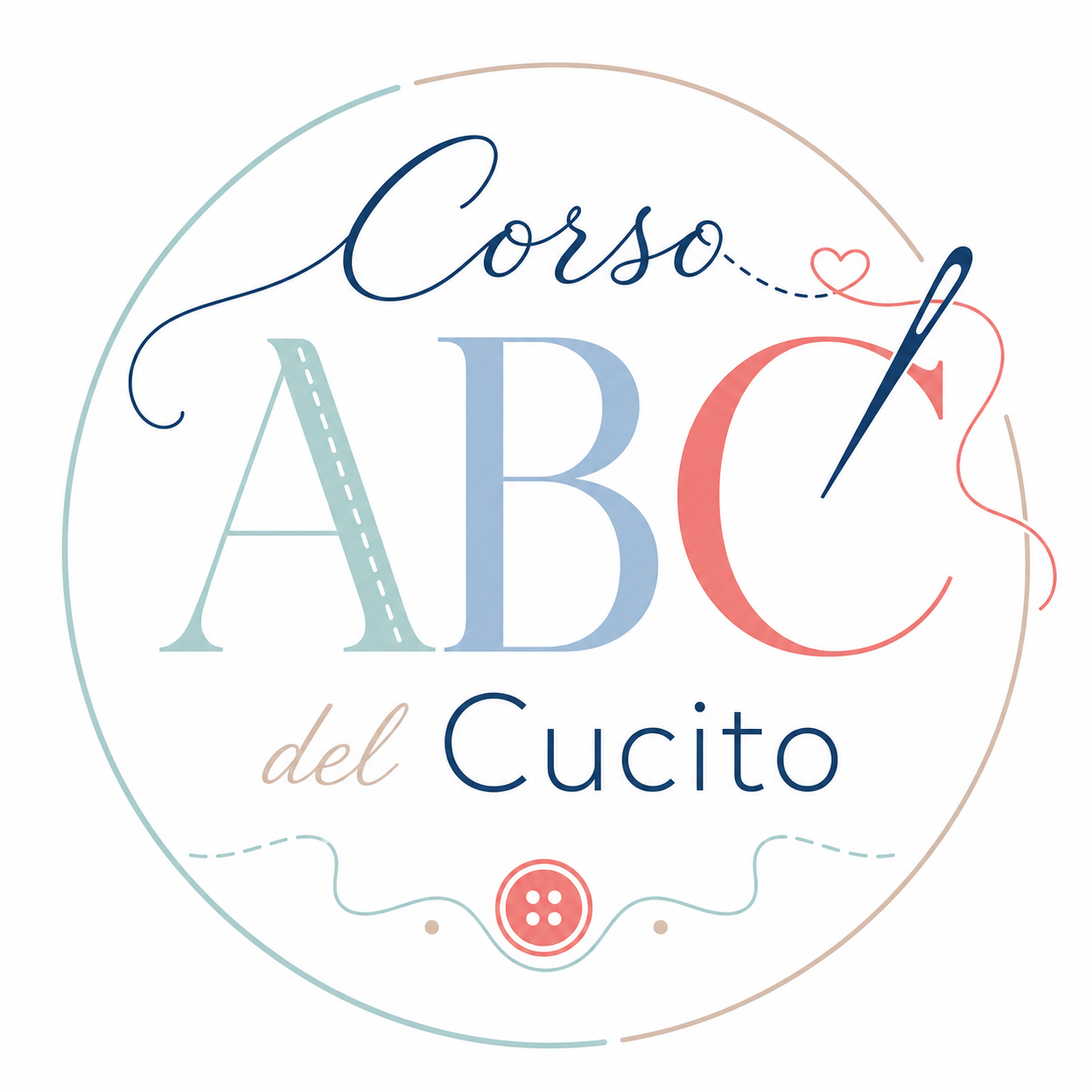 Logo Corso ABC del Cucito a Macchina per Principianti Logo Corso ABC del Cucito a Macchina per Principianti