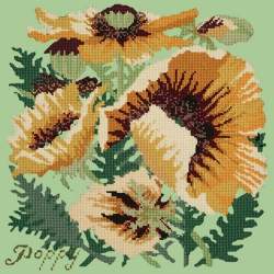 Elizabeth Bradley, Botanical Garden, YELLOW POPPY - 16x16 pollici Elizabeth Bradley - 9