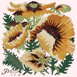 Elizabeth Bradley, Botanical Garden, YELLOW POPPY - 16x16 pollici Elizabeth Bradley - 12