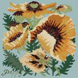 Elizabeth Bradley, Botanical Garden, YELLOW POPPY - 16x16 pollici Elizabeth Bradley - 14