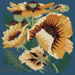 Elizabeth Bradley, Botanical Garden, YELLOW POPPY - 16x16 pollici Elizabeth Bradley - 16