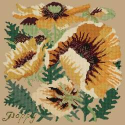 Elizabeth Bradley, Botanical Garden, YELLOW POPPY - 16x16 pollici Elizabeth Bradley - 17