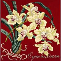 Elizabeth Bradley, Exotics, CYMBIDIUM ORCHID - 16x16 pollici Elizabeth Bradley - 4