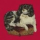 Elizabeth Bradley, Victorian Animals, KING CHARLES SPANIEL - 16x16 pollici Elizabeth Bradley - 2