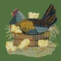 Elizabeth Bradley, Victorian Animals, MOTHER HEN - 16x16 pollici Elizabeth Bradley - 6