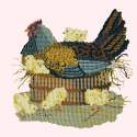 Elizabeth Bradley, Victorian Animals, MOTHER HEN - 16x16 pollici Elizabeth Bradley - 12