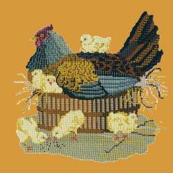 Elizabeth Bradley, Victorian Animals, MOTHER HEN - 16x16 pollici Elizabeth Bradley - 13