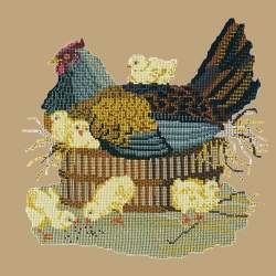 Elizabeth Bradley, Victorian Animals, MOTHER HEN - 16x16 pollici Elizabeth Bradley - 17