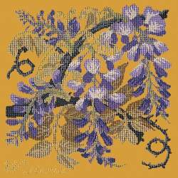 Elizabeth Bradley, Climbing Flower, WISTERIA - 16x16 pollici Elizabeth Bradley - 14