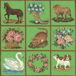 Elizabeth Bradley, Decorative Victorian, PATCHWORK PIECES - 16x16 pollici Elizabeth Bradley - 7