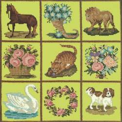 Elizabeth Bradley, Decorative Victorian, PATCHWORK PIECES - 16x16 pollici Elizabeth Bradley - 8