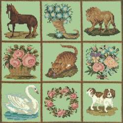 Elizabeth Bradley, Decorative Victorian, PATCHWORK PIECES - 16x16 pollici Elizabeth Bradley - 9