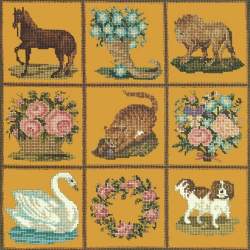 Elizabeth Bradley, Decorative Victorian, PATCHWORK PIECES - 16x16 pollici Elizabeth Bradley - 13