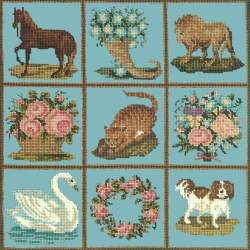 Elizabeth Bradley, Decorative Victorian, PATCHWORK PIECES - 16x16 pollici Elizabeth Bradley - 15