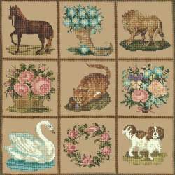 Elizabeth Bradley, Decorative Victorian, PATCHWORK PIECES - 16x16 pollici Elizabeth Bradley - 17