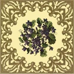 Elizabeth Bradley, Decorative Victorian, POSY OF VIOLETS - 16x16 pollici Elizabeth Bradley - 10