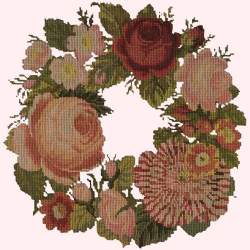 Elizabeth Bradley, Decorative Victorian, WREATH OF ROSES - 16x16 pollici Elizabeth Bradley - 12