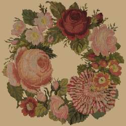 Elizabeth Bradley, Decorative Victorian, WREATH OF ROSES - 16x16 pollici Elizabeth Bradley - 17