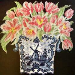 Elizabeth Bradley, Flower Pots, DUTCH TULIPS - 16x16 pollici Elizabeth Bradley - 18