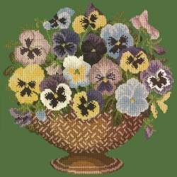 Elizabeth Bradley, Flower Pots, PANSY BOWL - 16x16 pollici Elizabeth Bradley - 6