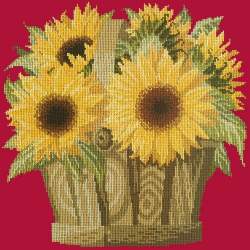 Elizabeth Bradley, Flower Pots, SUNFLOWER BASKET - 16x16 pollici Elizabeth Bradley - 4