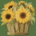 Elizabeth Bradley, Flower Pots, SUNFLOWER BASKET - 16x16 pollici Elizabeth Bradley - 6