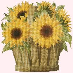 Elizabeth Bradley, Flower Pots, SUNFLOWER BASKET - 16x16 pollici Elizabeth Bradley - 12