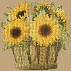 Elizabeth Bradley, Flower Pots, SUNFLOWER BASKET - 16x16 pollici Elizabeth Bradley - 17