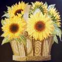 Elizabeth Bradley, Flower Pots, SUNFLOWER BASKET - 16x16 pollici Elizabeth Bradley - 18