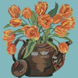 Elizabeth Bradley, Flower Pots, TULIP TEAPOT - 16x16 pollici Elizabeth Bradley - 16