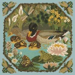 Elizabeth Bradley, Natural History, DUCK POND - 16x16 pollici Elizabeth Bradley - 14