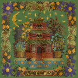 Elizabeth Bradley, Seasonal Samplers, AUTUMN SAMPLER - 16x16 pollici Elizabeth Bradley - 6