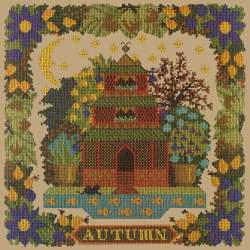 Elizabeth Bradley, Seasonal Samplers, AUTUMN SAMPLER - 16x16 pollici Elizabeth Bradley - 17