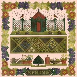 Elizabeth Bradley, Seasonal Samplers, SPRING SAMPLER - 16x16 pollici Elizabeth Bradley - 3