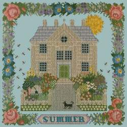 Elizabeth Bradley, Seasonal Samplers, SUMMER SAMPLER - 16x16 pollici Elizabeth Bradley - 14