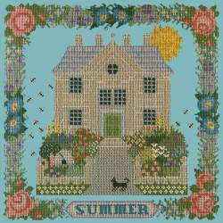 Elizabeth Bradley, Seasonal Samplers, SUMMER SAMPLER - 16x16 pollici Elizabeth Bradley - 15