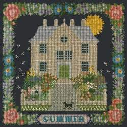 Elizabeth Bradley, Seasonal Samplers, SUMMER SAMPLER - 16x16 pollici Elizabeth Bradley - 16