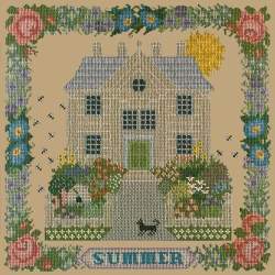 Elizabeth Bradley, Seasonal Samplers, SUMMER SAMPLER - 16x16 pollici Elizabeth Bradley - 17