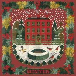 Elizabeth Bradley, Seasonal Samplers, WINTER SAMPLER - 16x16 pollici Elizabeth Bradley - 5