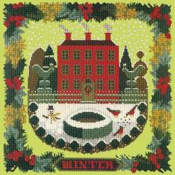 Elizabeth Bradley, Seasonal Samplers, WINTER SAMPLER - 16x16 pollici Elizabeth Bradley - 8