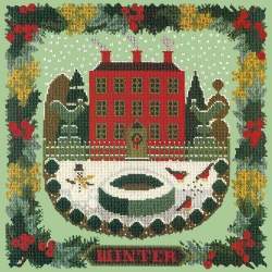 Elizabeth Bradley, Seasonal Samplers, WINTER SAMPLER - 16x16 pollici Elizabeth Bradley - 9