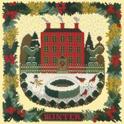 Elizabeth Bradley, Seasonal Samplers, WINTER SAMPLER - 16x16 pollici Elizabeth Bradley - 10