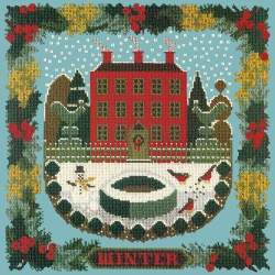 Elizabeth Bradley, Seasonal Samplers, WINTER SAMPLER - 16x16 pollici Elizabeth Bradley - 15