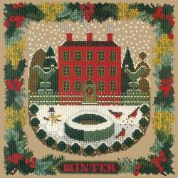 Elizabeth Bradley, Seasonal Samplers, WINTER SAMPLER - 16x16 pollici Elizabeth Bradley - 17