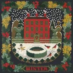 Elizabeth Bradley, Seasonal Samplers, WINTER SAMPLER - 16x16 pollici Elizabeth Bradley - 18