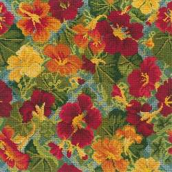 Elizabeth Bradley, Trellis Series, NASTURTIUM TRELLIS - 16x16 pollici Elizabeth Bradley - 6