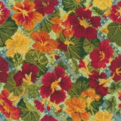 Elizabeth Bradley, Trellis Series, NASTURTIUM TRELLIS - 16x16 pollici Elizabeth Bradley - 9