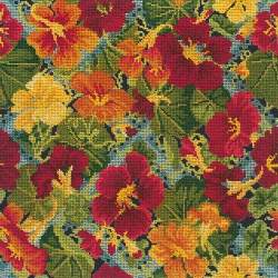 Elizabeth Bradley, Trellis Series, NASTURTIUM TRELLIS - 16x16 pollici Elizabeth Bradley - 18