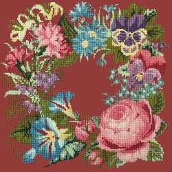Elizabeth Bradley, Victorian Flowers, SUMMER WREATH - 16x16 pollici Elizabeth Bradley - 5