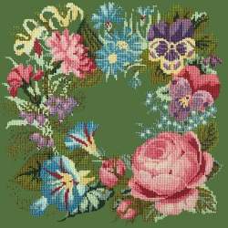 Elizabeth Bradley, Victorian Flowers, SUMMER WREATH - 16x16 pollici Elizabeth Bradley - 6